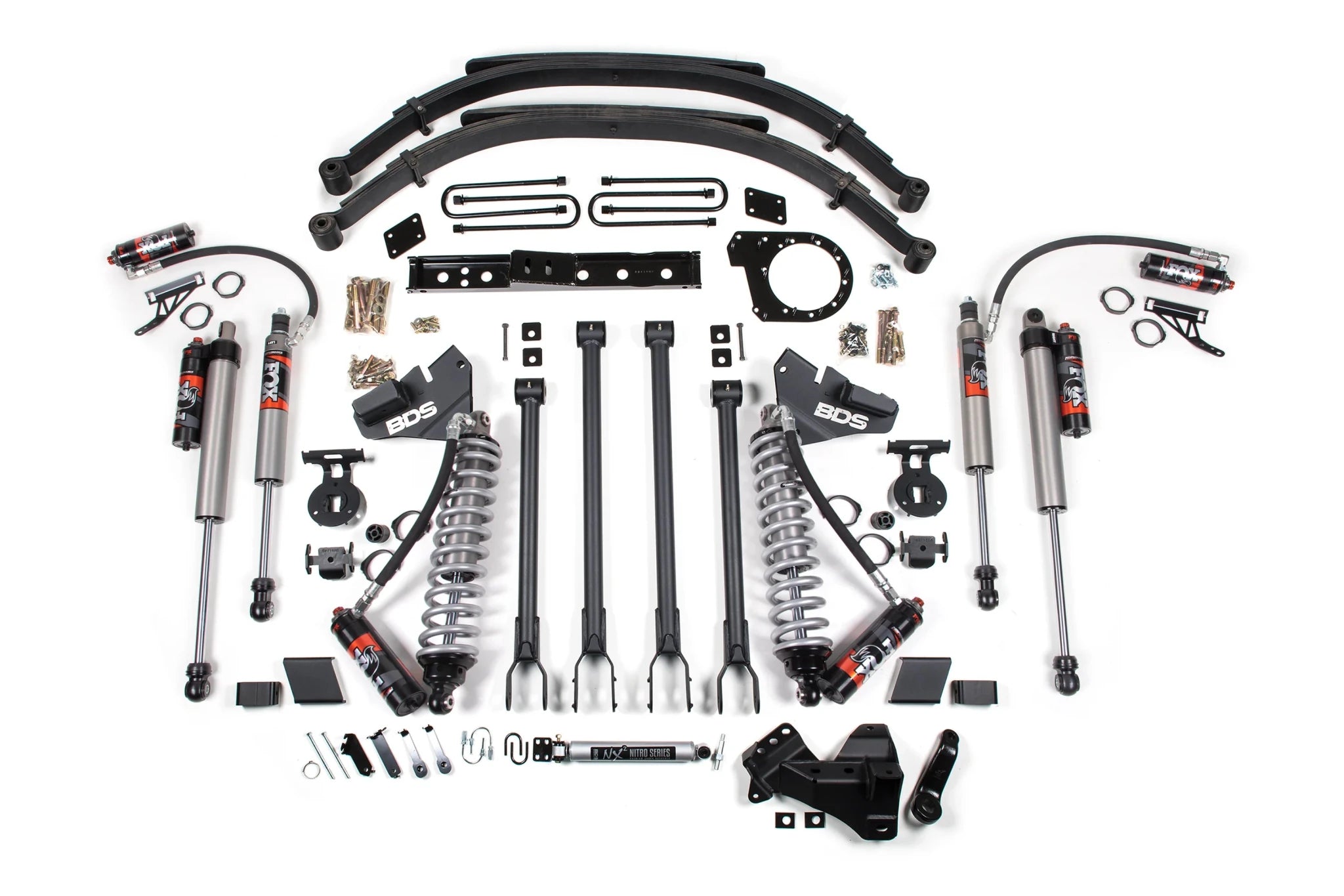 BDS Suspension 5 Inch Lift Kit w/ 4 - Link FOX 2.5 Performance Elite Coil - Over Conversion (2020 - 2022 Powerstroke 4WD) - Southern Diesel Supply