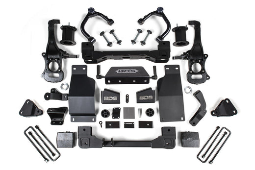 BDS Suspension 6 Inch Lift Kit Adaptive Ride Control Only Chevy Silverado High Country or GMC Denali (2019-2026 3.0L Duramax 4WD)