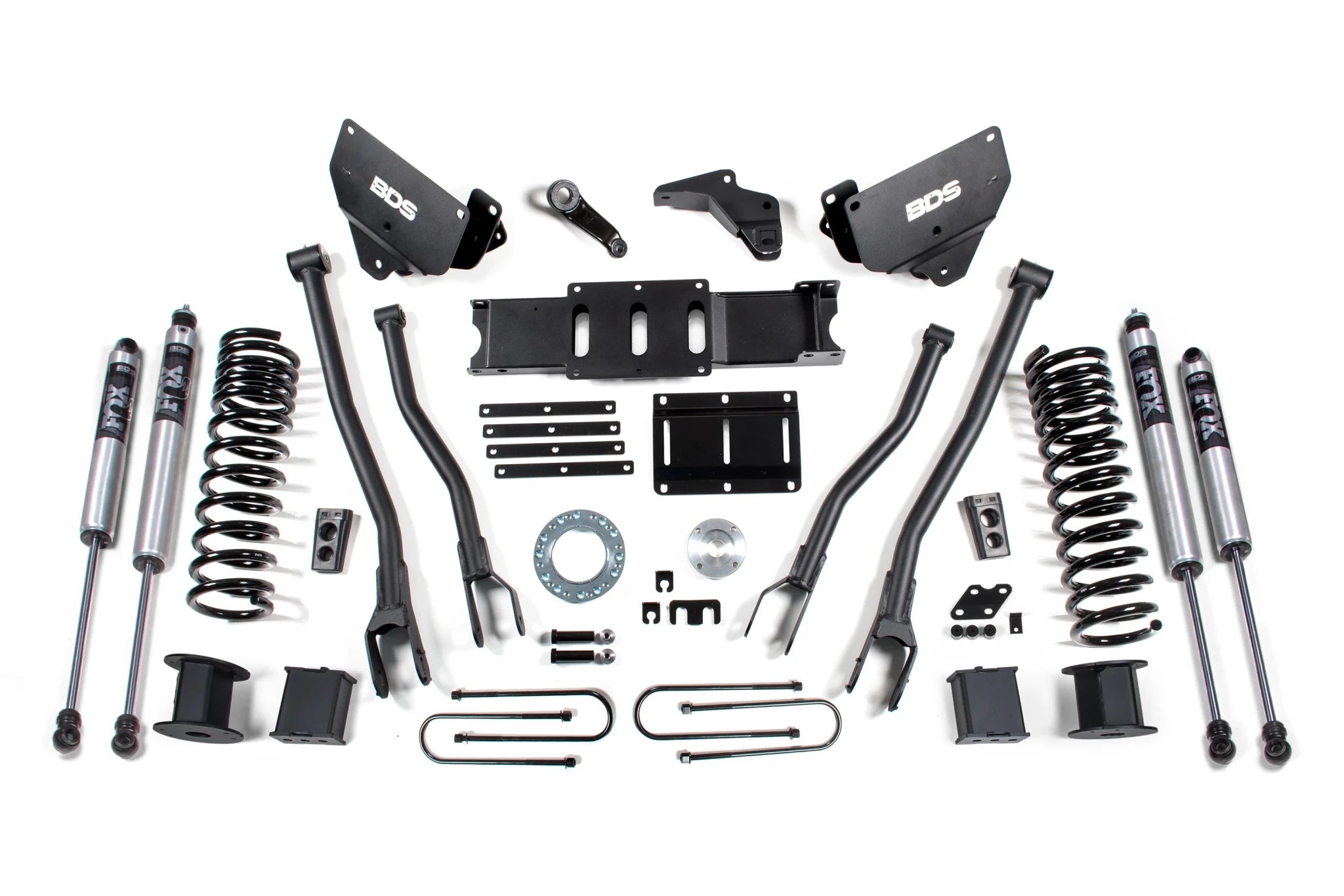 BDS Suspension 6 Inch Lift Kit w/ 4 - Link (2013 - 2018 3500 Cummins 4WD, Rear Air Ride) - Southern Diesel Supply