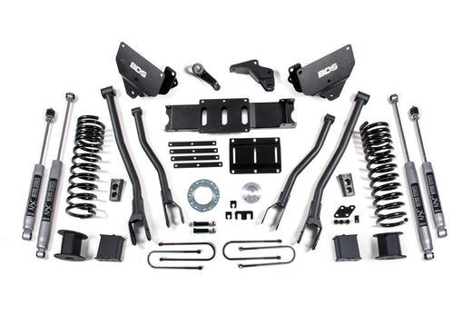 BDS Suspension 6 Inch Lift Kit w/ 4-Link (2013-2018 3500 6.7L Cummins 4WD, Rear Air Ride)