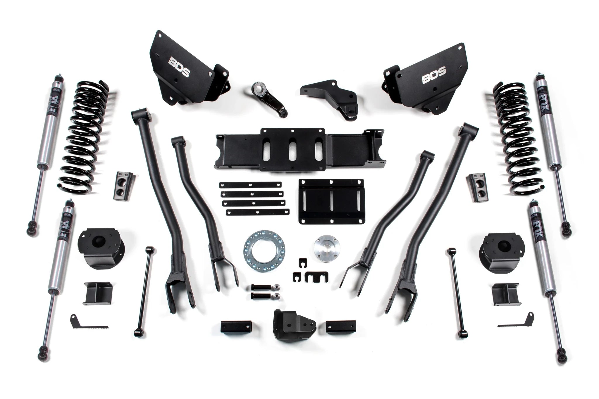 BDS Suspension 6 Inch Lift Kit w/ 4 - Link (2014 - 2018 2500 Cummins 4WD, Rear Air Ride) - Southern Diesel Supply