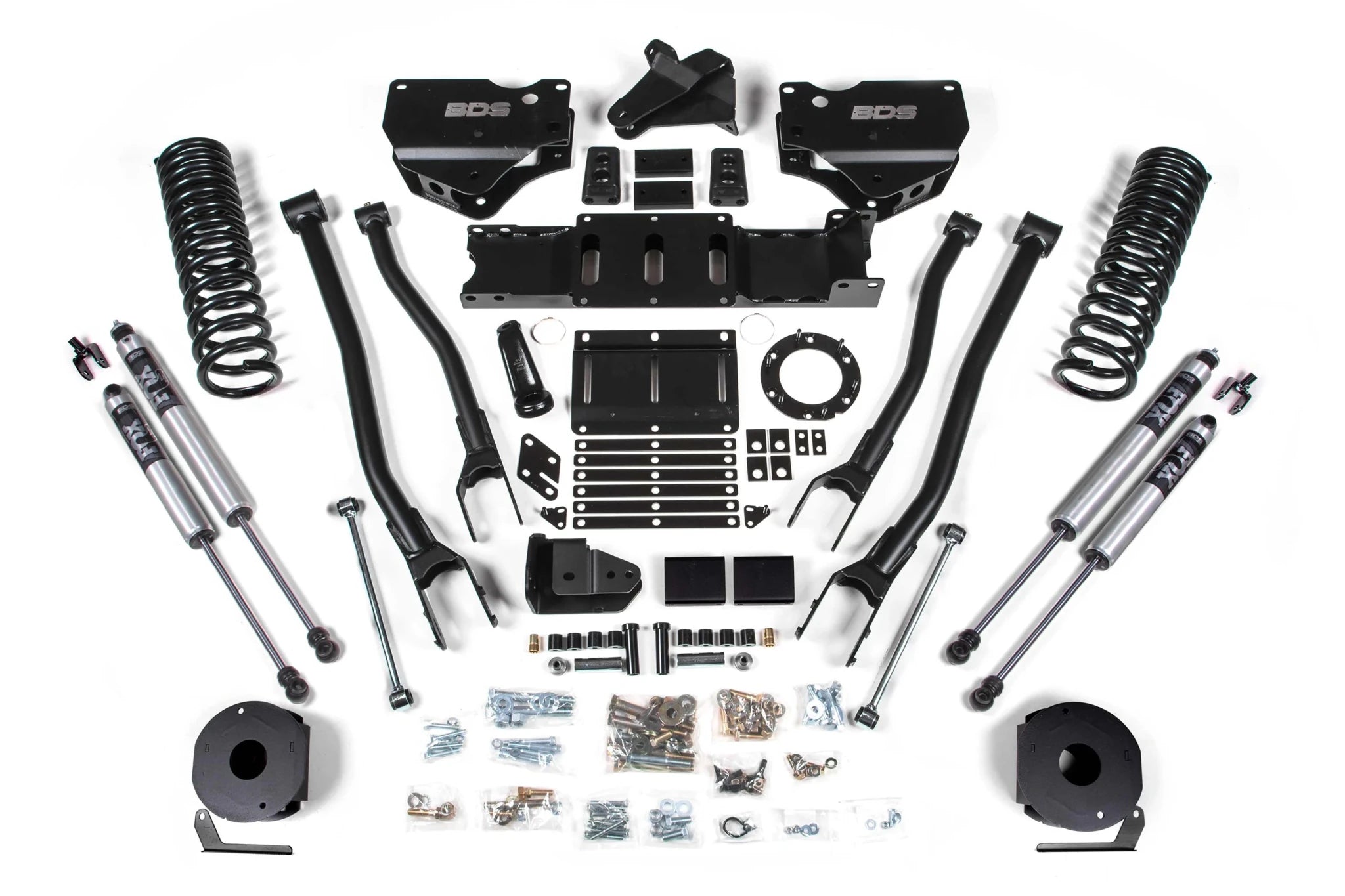 BDS Suspension 6 Inch Lift Kit w/ 4 - Link (2019 - 2024 2500 Cummins Rear Air Ride, 4WD) - Southern Diesel Supply