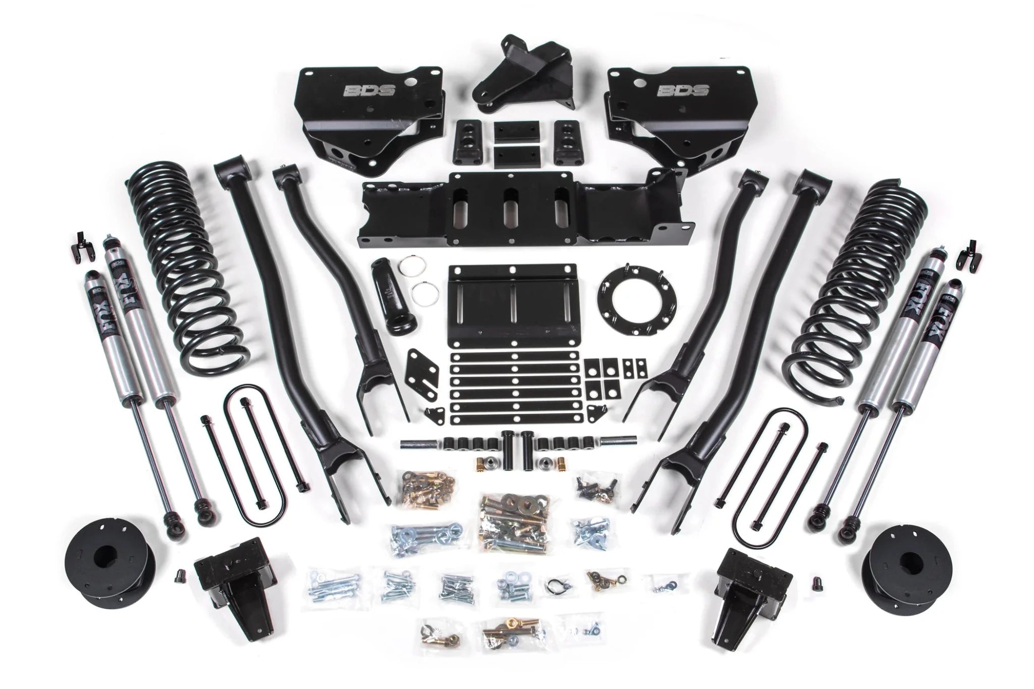 BDS Suspension 6 Inch Lift Kit w/ 4 - Link (2019 - 2024 3500 Cummins Rear Air Ride, 4WD) - Southern Diesel Supply