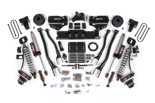 BDS Suspension 6 Inch Lift Kit w/ 4-Link | FOX 2.5 Coil-Over Conversion (2019-2024 3500 6.7L Cummins 4WD)