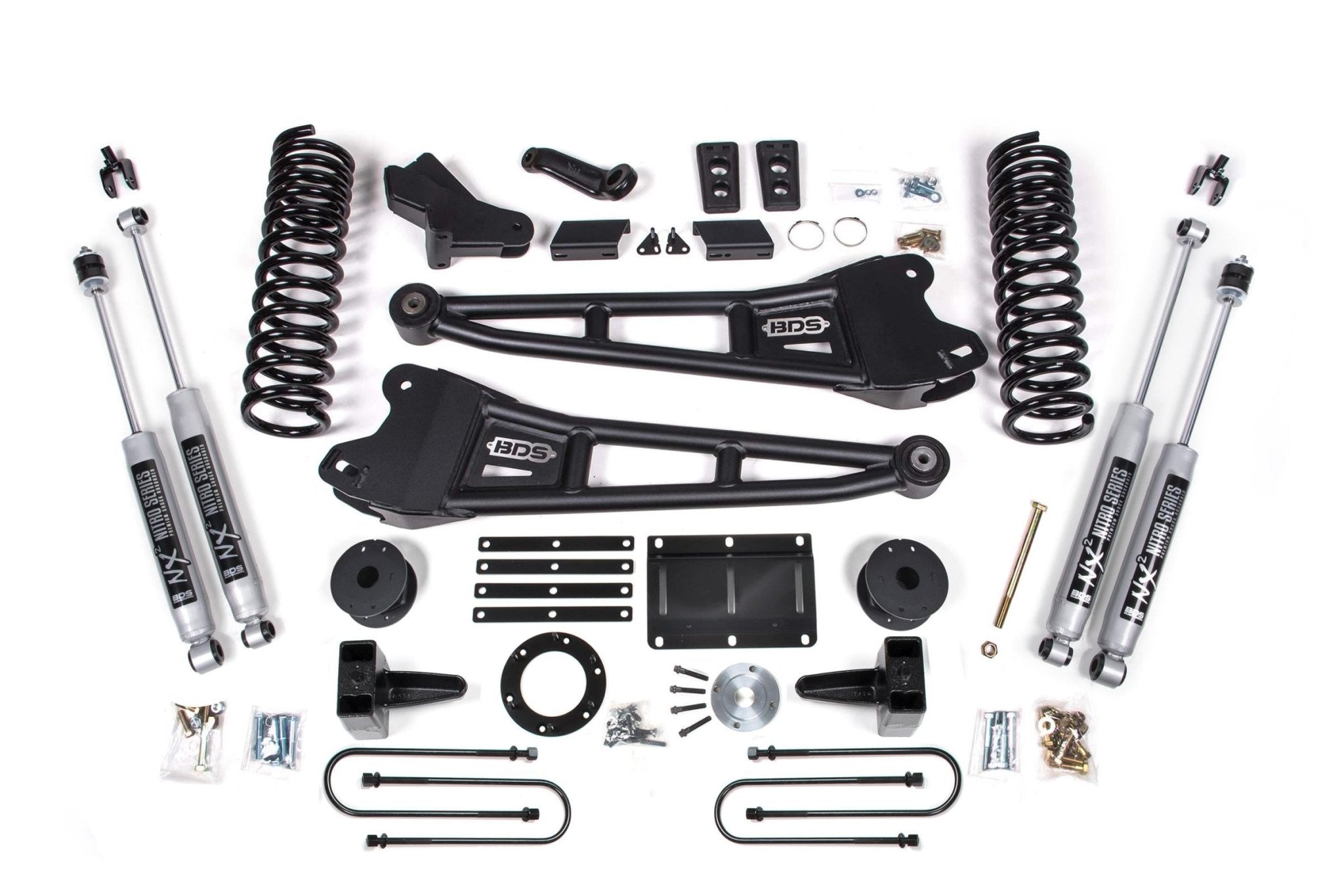 BDS Suspension 6 Inch Lift Kit w/ Radius Arm (2013 - 2018 3500 Cummins Rear Air Ride, 4WD) - Southern Diesel Supply