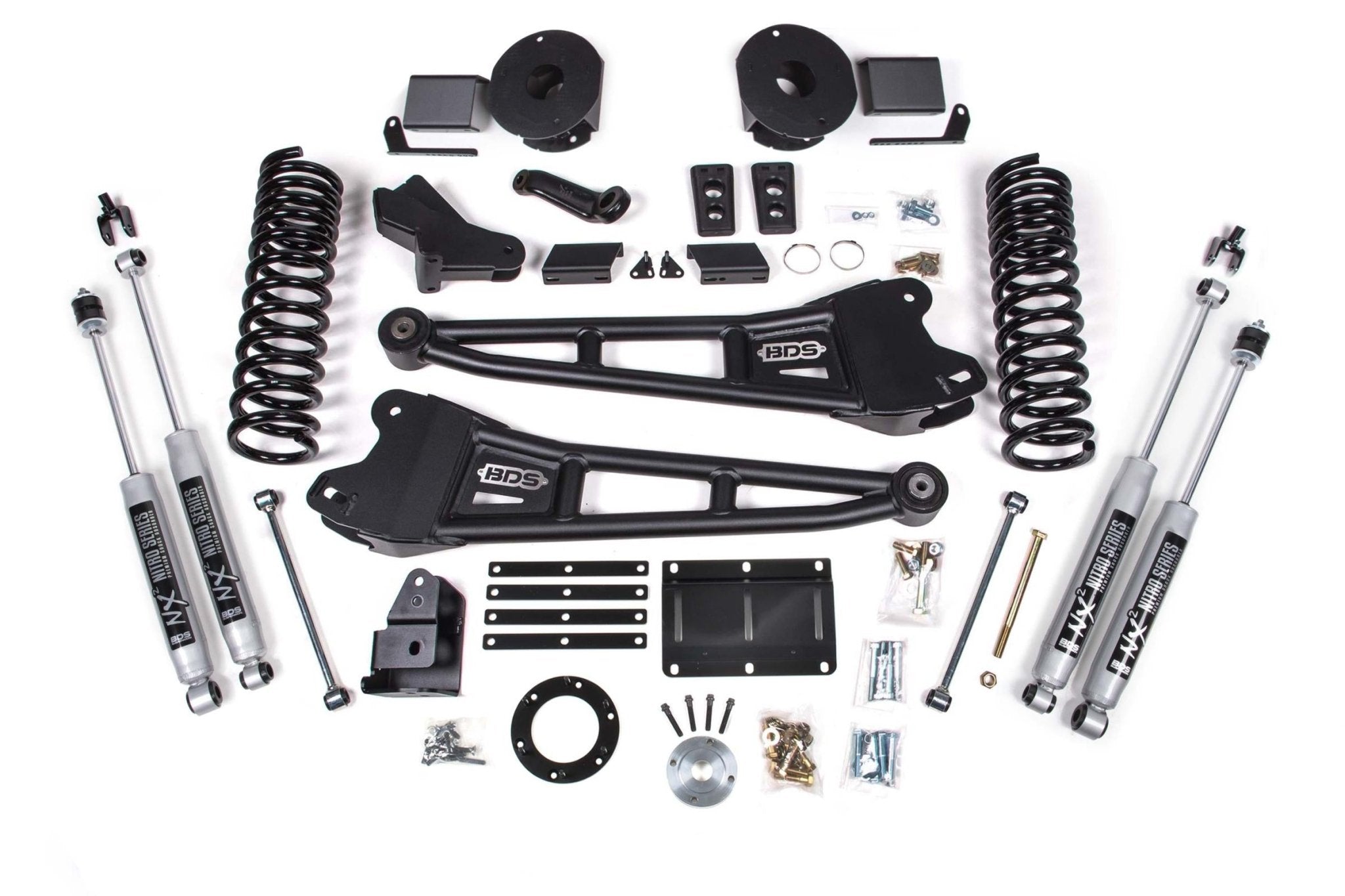 BDS Suspension 6 Inch Lift Kit w/ Radius Arm (2014 - 2018 2500 Cummins Rear Air Ride, 4WD) - Southern Diesel Supply
