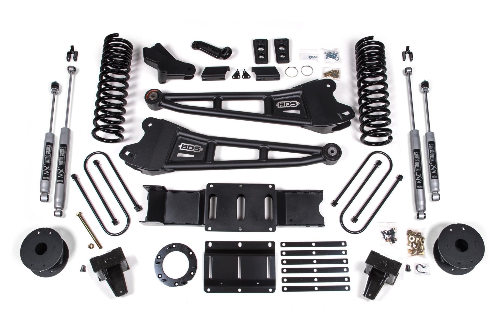 BDS Suspension 6 Inch Lift Kit w/ Radius Arm (2019 - 2024 3500 Cummins Rear Air Ride, 4WD) - Southern Diesel Supply