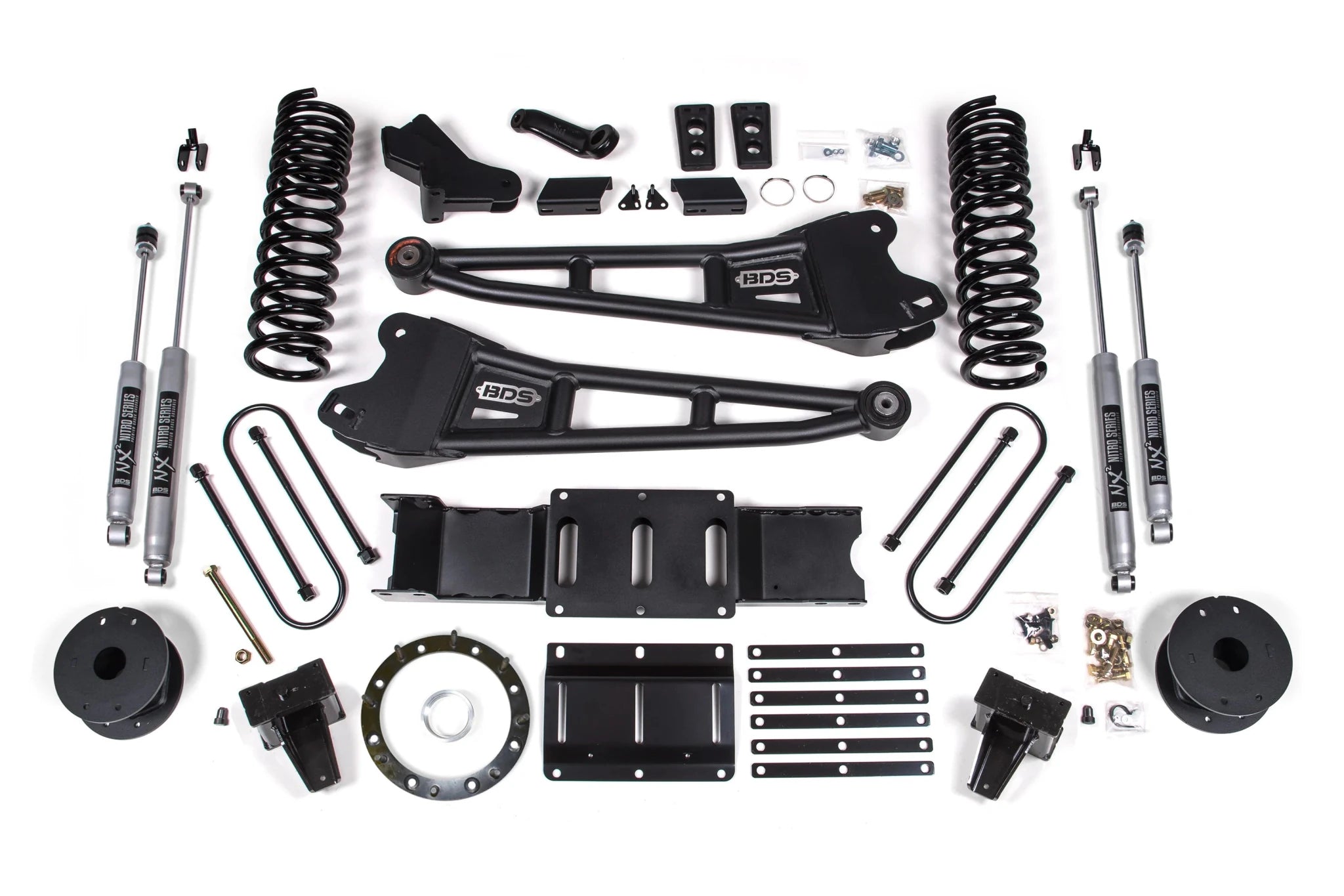 BDS Suspension 6 Inch Lift Kit w/ Radius Arm (2019 - 2024 3500 Cummins Rear Air Ride, 4WD) - Southern Diesel Supply