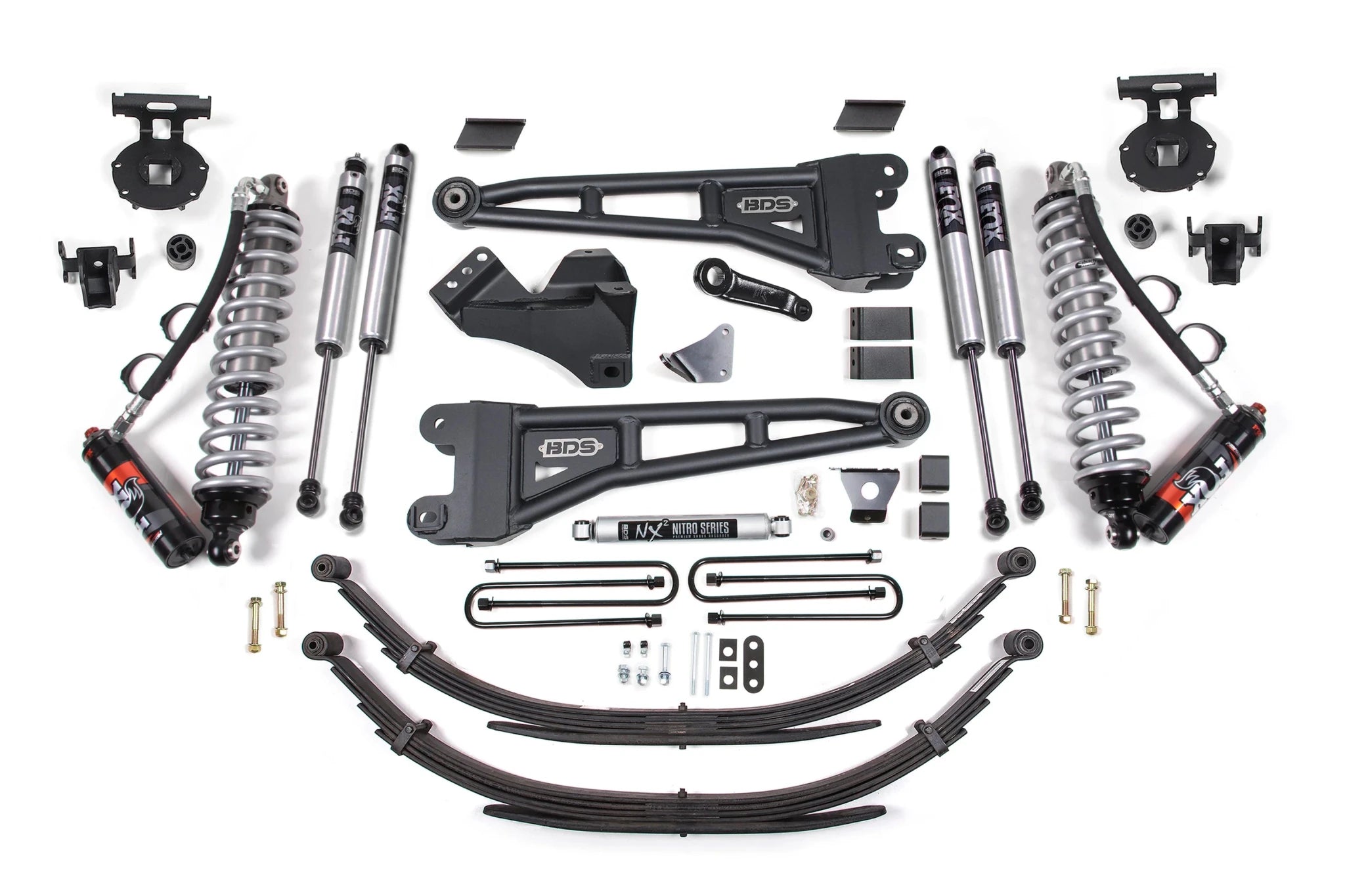 BDS Suspension 6 Inch Lift Kit w/ Radius Arm FOX 2.5 Performance Elite Coil - Over Conversion (2005 - 2007 Powerstroke 4WD) - Southern Diesel Supply