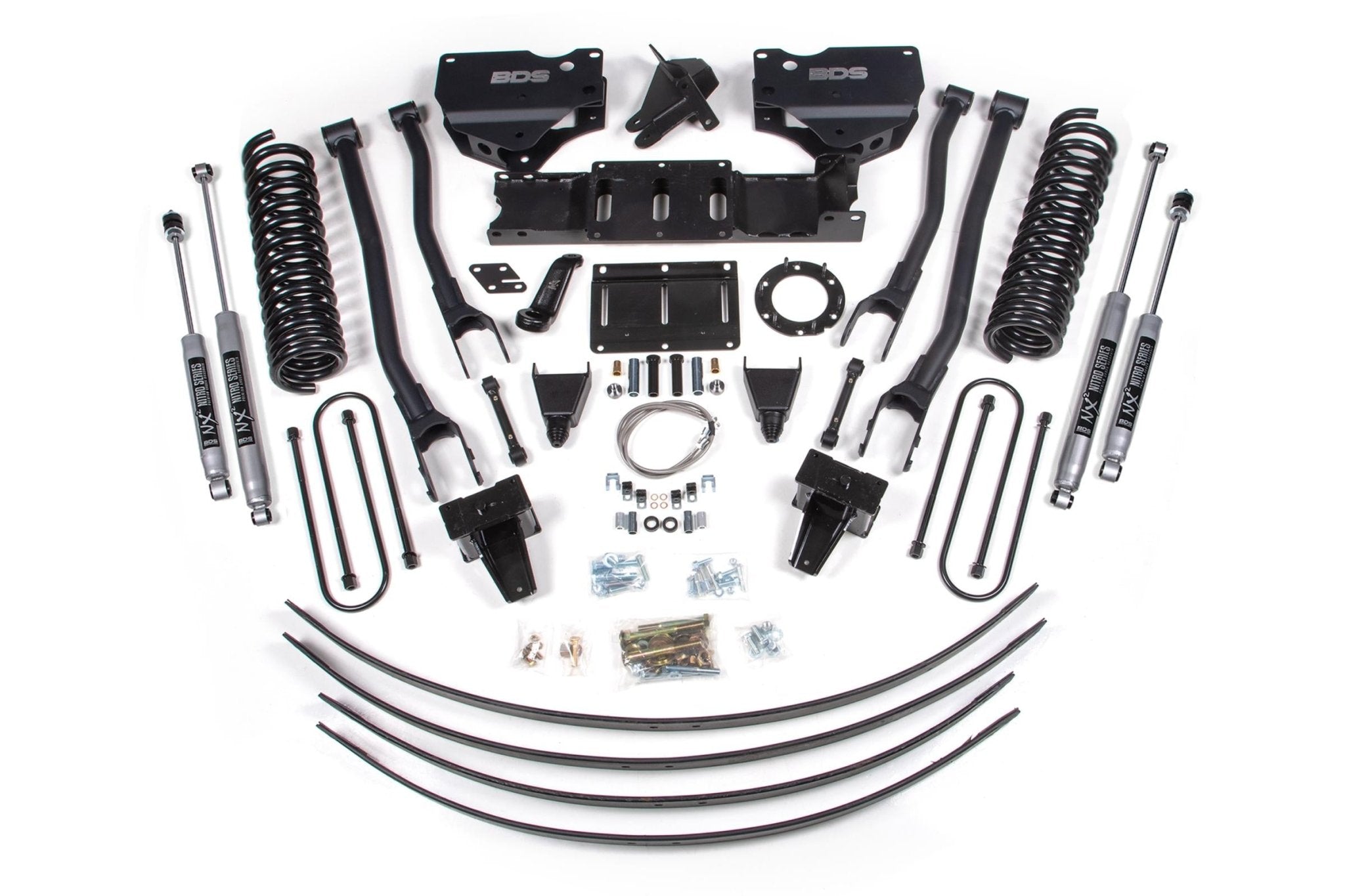 BDS Suspension 8 Inch Lift Kit w/ 4 - Link (2019 - 2024 3500 Cummins 4WD) - Southern Diesel Supply