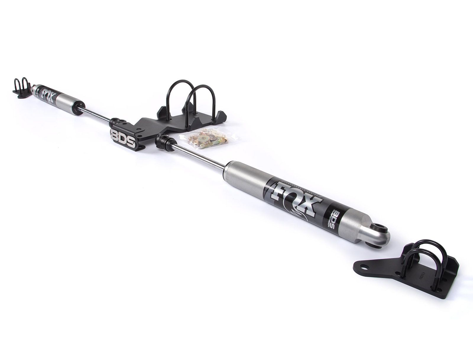 BDS Suspension BDS2001FS Dual Steering Stabilizer Kit w/ FOX 2.0 Performance Shocks (2017 - 2024 F - 450/550 Powerstroke 2WD, 4WD) - Southern Diesel Supply