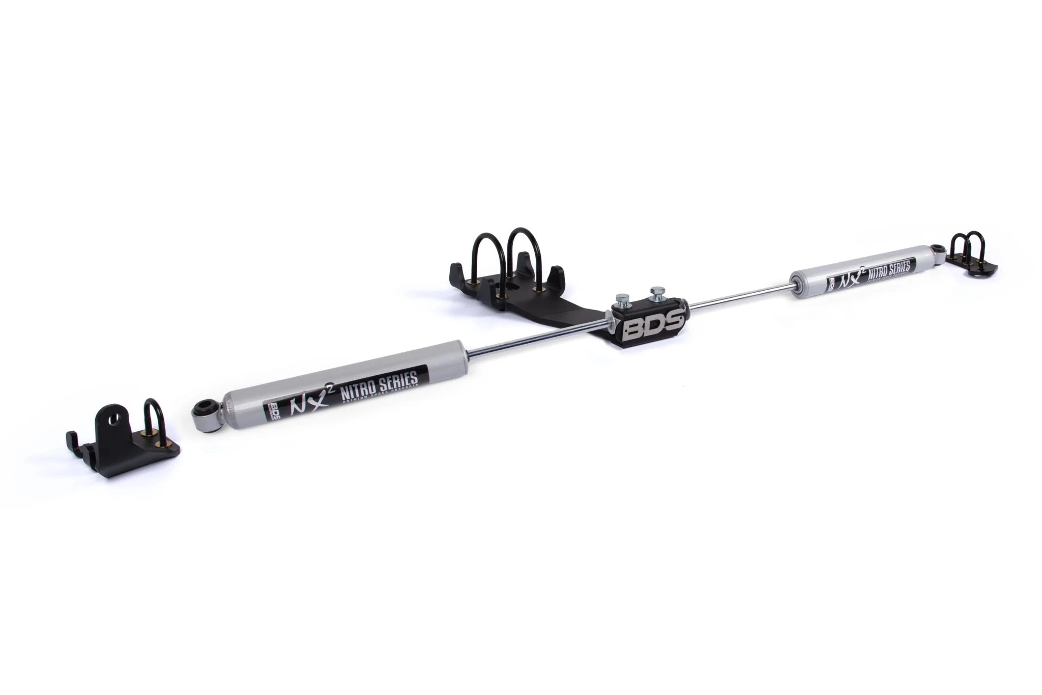 BDS Suspension Dual Steering Stabilizer Kit w/ NX2 Shocks (1994-2008 59./6.7L Cummins 4WD) - Southern Diesel Supply
