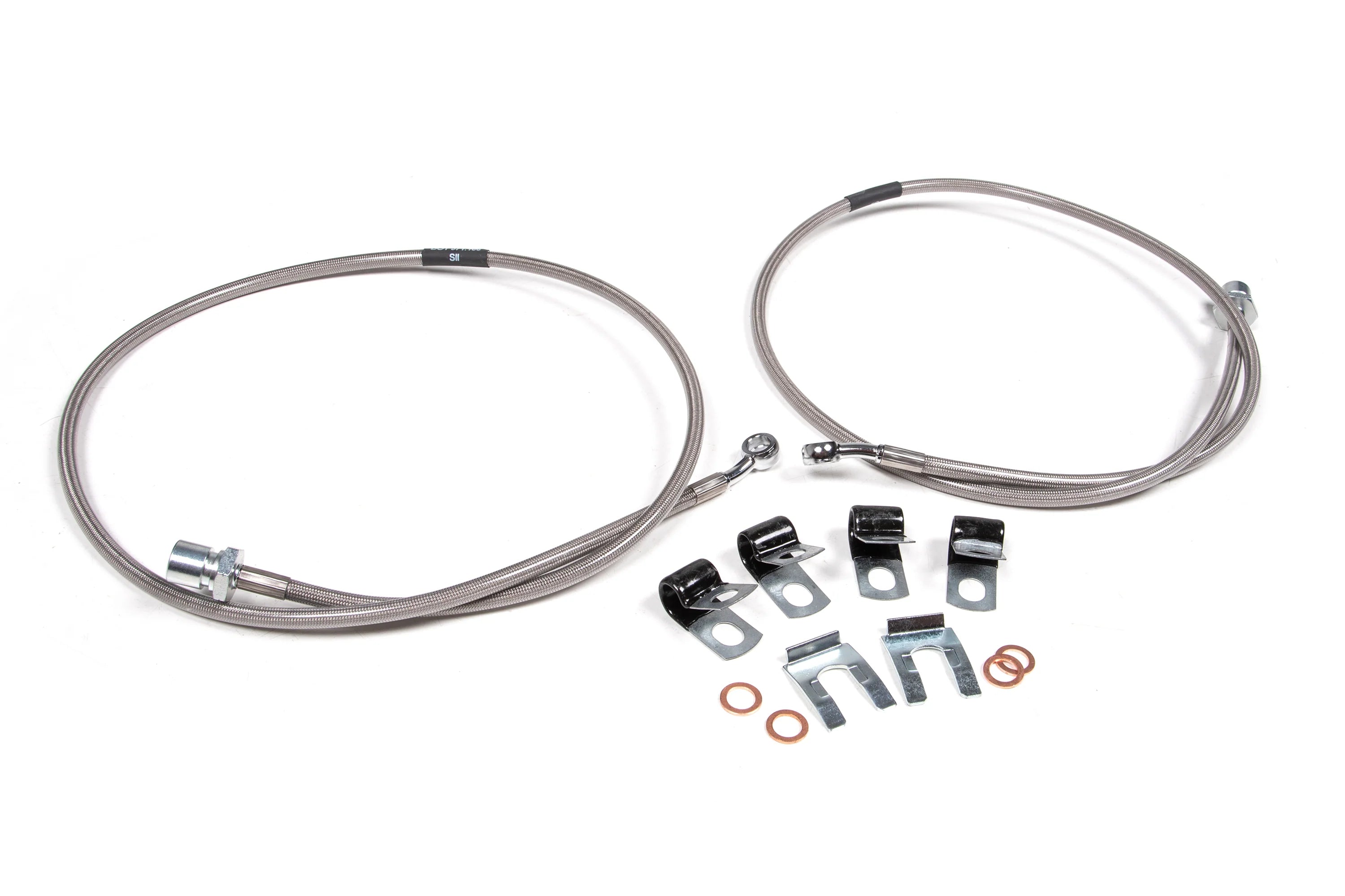 BDS Suspension Front Brake Line Set for 4-8 Inch Lift (2014/13-2023 6.7L Cummins 4WD)
