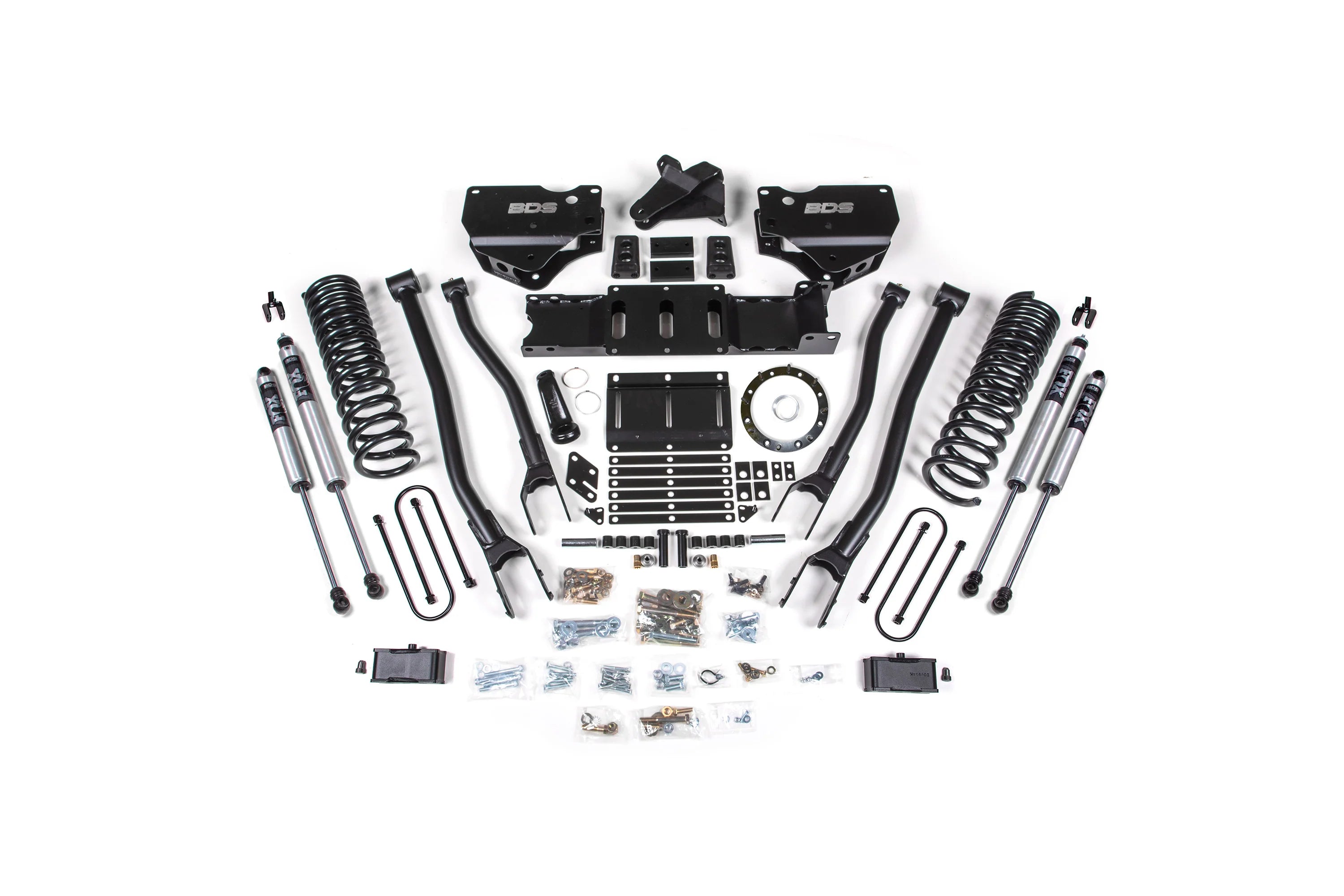 BDS Suspension 4 Inch Lift Kit w/ 4-Link (2019-2024 3500 6.7L Cummins 4WD) - Southern Diesel Supply