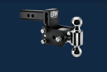 B&W Trailer Hitches B&W TS10050B Tow & Stow Adjustable Ball Mount, Standard 2" Shank, 9" Drop - Southern Diesel Supply
