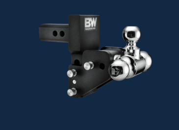 B&W Trailer Hitches B&W TS10066BMP Tow & Stow Adjustable Ball Mount, MultiPro/MultiFlex 2" Shank, 4.5" Drop - Southern Diesel Supply