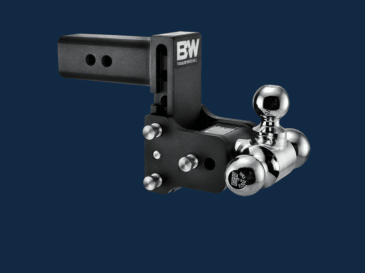 B&W Trailer Hitches B&W TS20050B Tow & Stow Adjustable Ball Mount, Standard 2.5" Shank, 8.5" Drop - Southern Diesel Supply