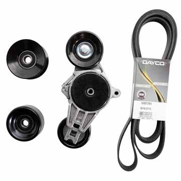 Dayco 5081265K1 Serpentine Belt Kit (2004-2007 6.0L PowerStroke Single Alternator) - Southern Diesel Supply
