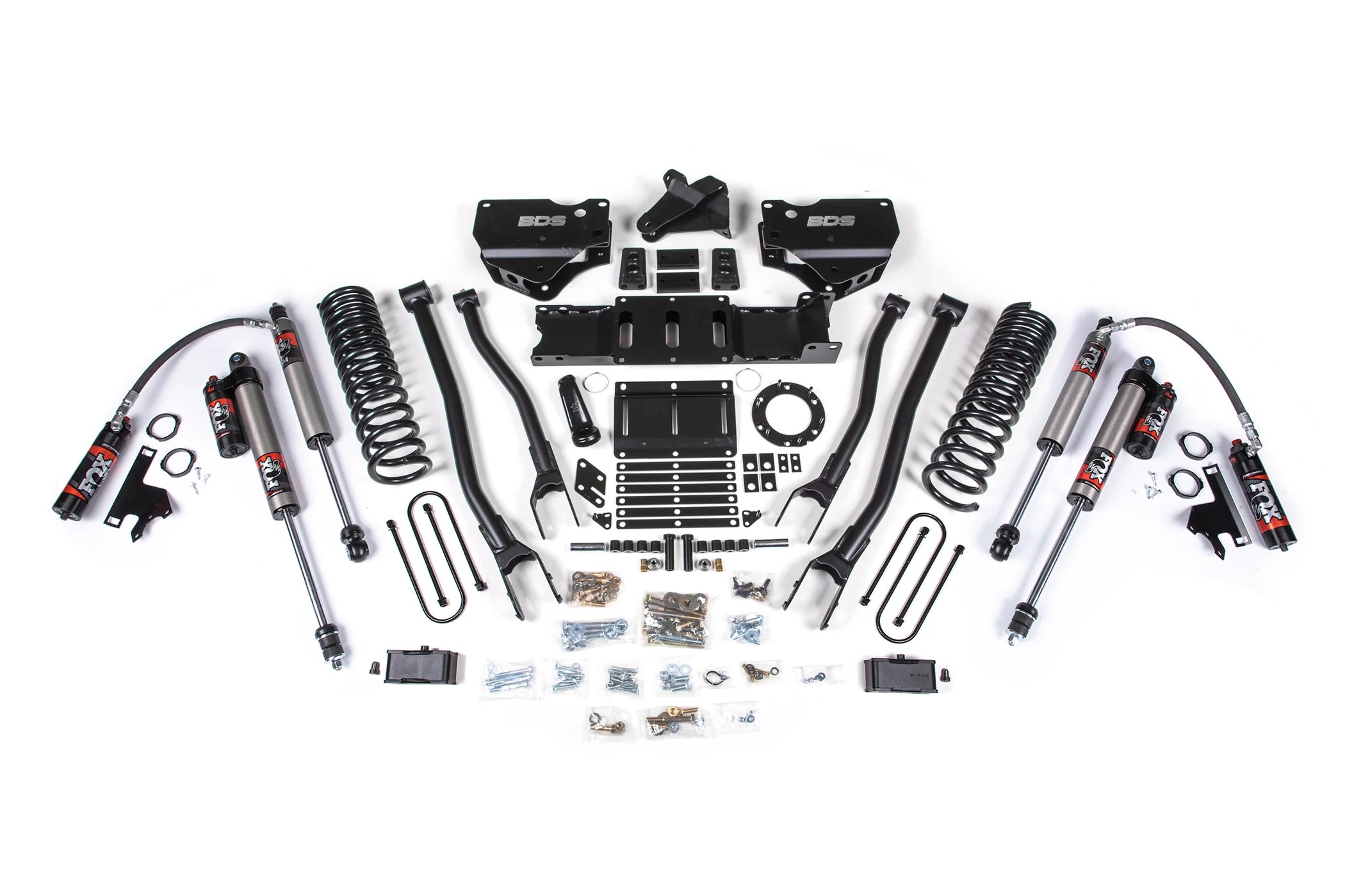 BDS Suspension 4 Inch Lift Kit w/ 4-Link (2019-2024 3500 6.7L Cummins 4WD) - Southern Diesel Supply