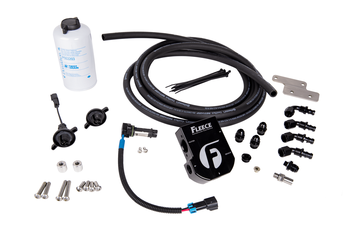 Fleece FPE - CUMM - HFFBA - 0318 Auxiliary Heated Fuel Filter Kit (2003 - 2018 Cummins) - Southern Diesel Supply