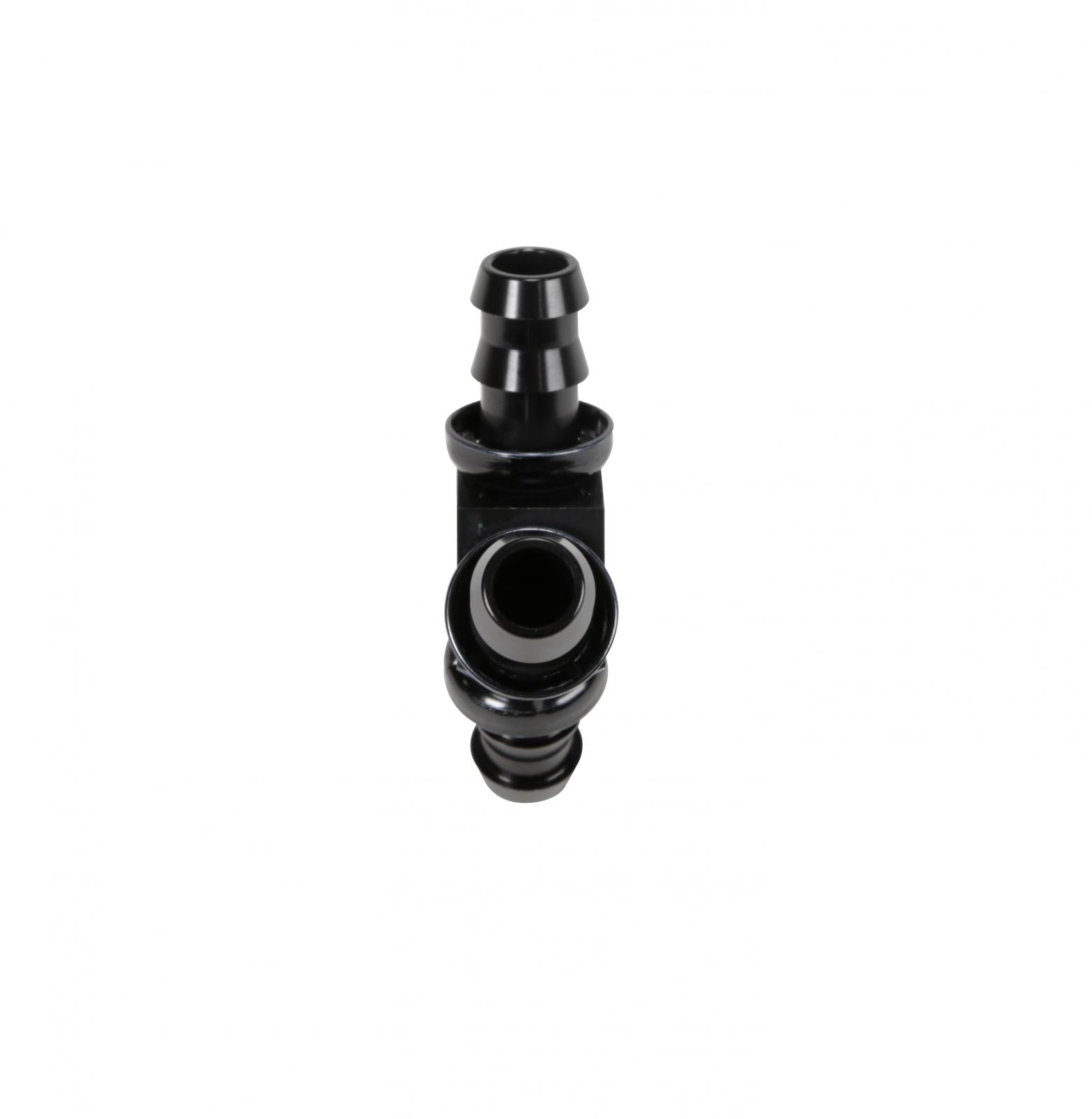 Fleece FPE - FIT - Y08 - BLK 1/2 Inch Black Anodized Aluminum Y Barbed Fitting (For - 8 Pushlock Hose) - Southern Diesel Supply