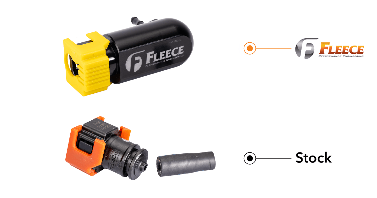 Fleece FPE - FMC - FF - RLK - 1724 Injector Return Line Repair Fitting for 2017 - 2024 6.7L Power Stroke - Southern Diesel Supply