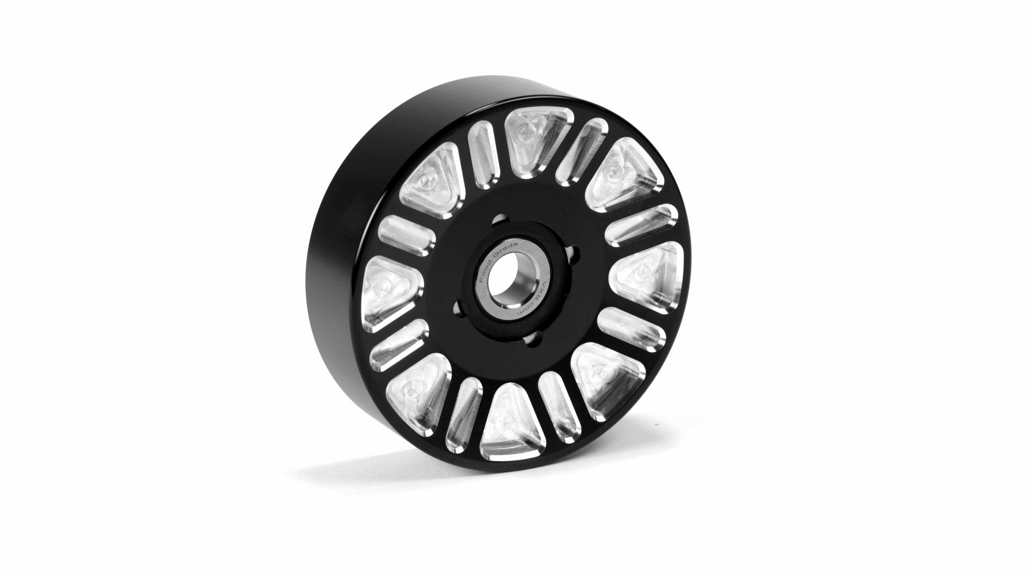 Fleece Performance Engineering | Fleece FPE - 34658 - BLK - SPK Upper Fan Idler for use with Electric Water Pumps Black Finish Contract Cut (2003 - 2018 Cu... - Southern Diesel Supply
