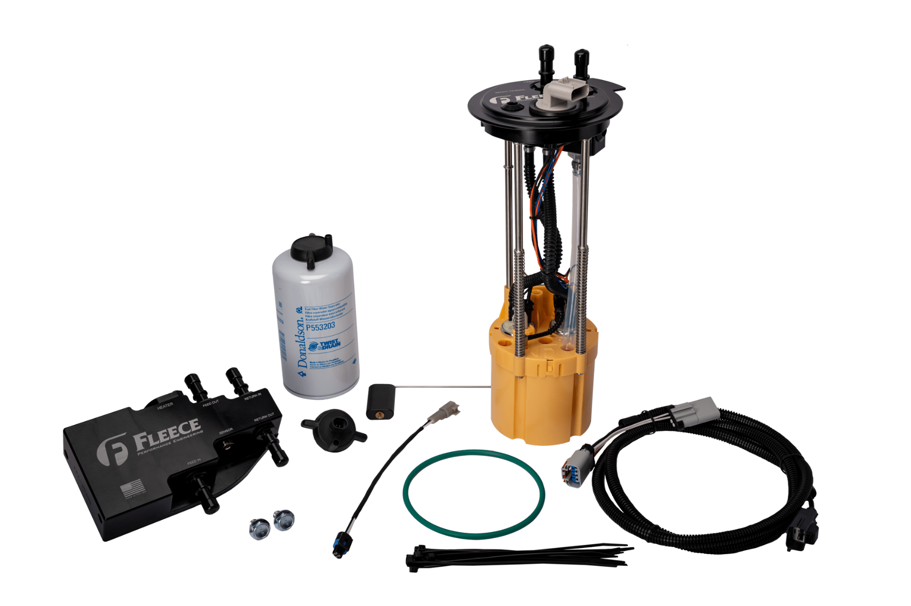 Fleece Performance Engineering | Fleece FPE - PF - FMC - 1116 - LB PowerFlo® Lift Pump and Fuel System Upgrade kit (2011 - 2016 Power Stroke w/ Long Bed) | P... - Southern Diesel Supply