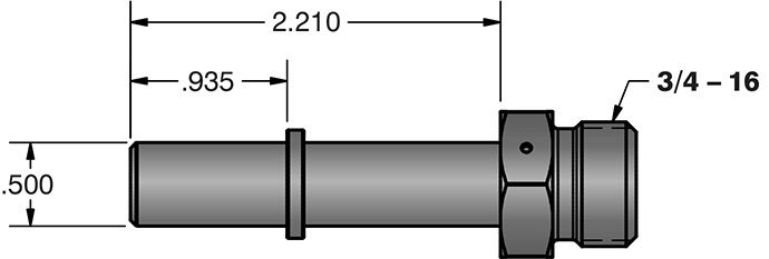 Fleece Performance Engineering FPE-34781-A 1/2 Inch Quick Connect to 3/4 Inch-16 O-ring (-8AN) - Southern Diesel Supply