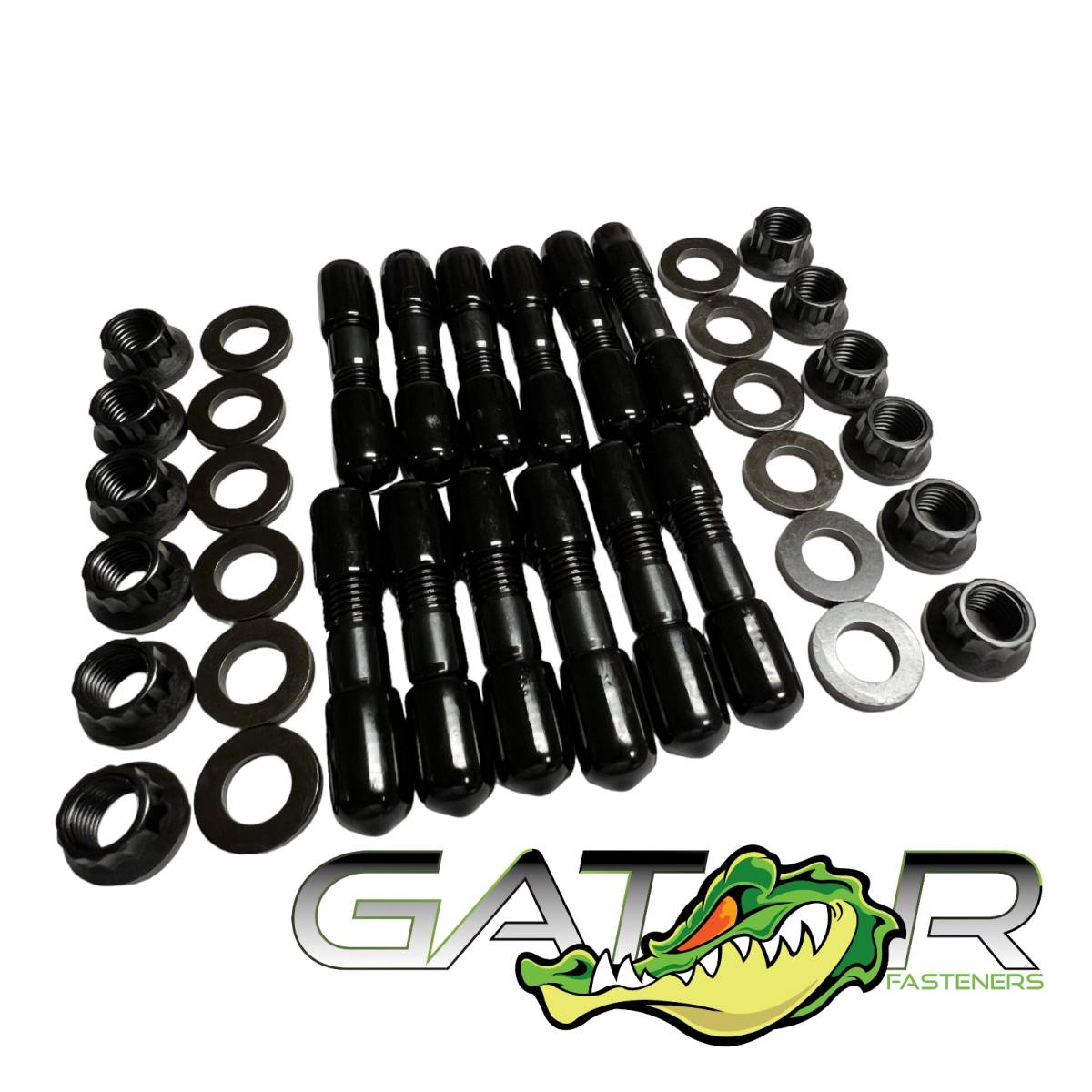 Gator Fasteners EMSK5967C - BLK Heavy Duty Exhaust Manifold Stud Kit (Black Oxide) (1994 - 2025 Cummins) - Southern Diesel Supply