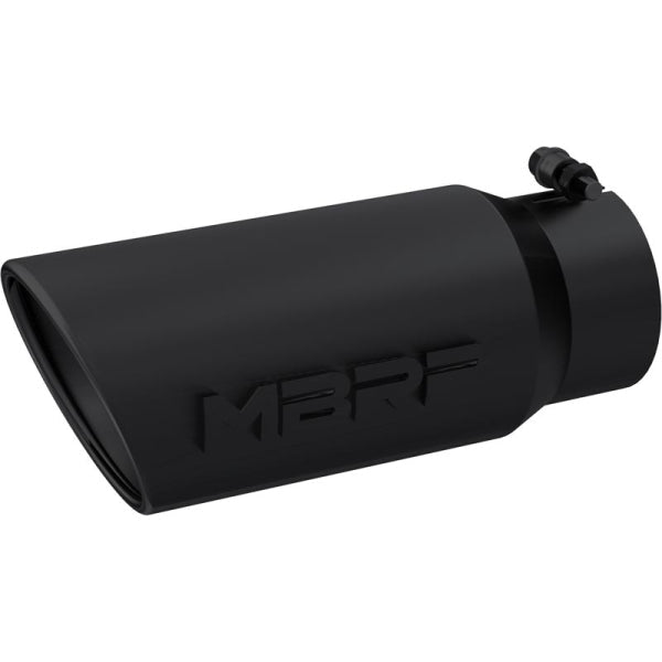 MBRP Angled Rolled Edge Single Wall Exhaust Tip (4" Inlet, 5" Outlet) - Southern Diesel Supply