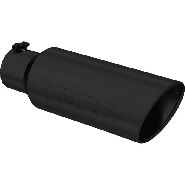 MBRP Rolled Angle Cut Exhaust Tip (4" Inlet, 6" Outlet) - Southern Diesel Supply