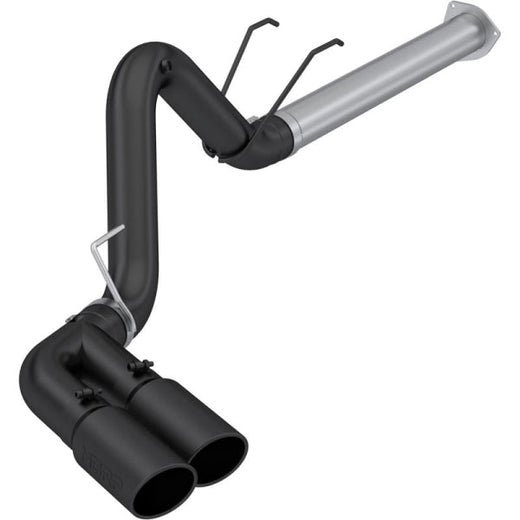MBRP S6290BLK 4" Armor BLK Filter-Back Dual Exit Exhaust System (2017-2025 6.7L Power Stroke)
