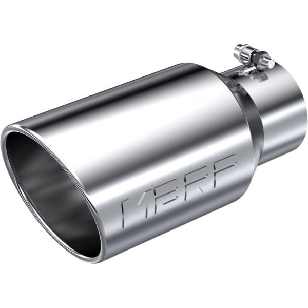 MBRP T5073 Rolled Angle Cut Exhaust Tip (4" Inlet, 6" Outlet) - Southern Diesel Supply