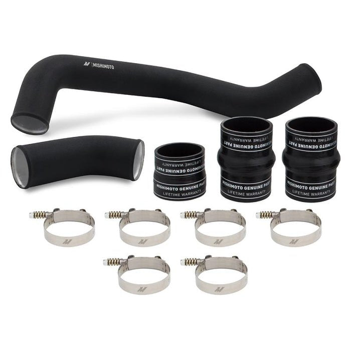 Mishimoto MMICP - DMAX - 17H Hot - Side Black Intercooler Pipe & Boot Kit (2017 - 2019 Duramax) - Southern Diesel Supply