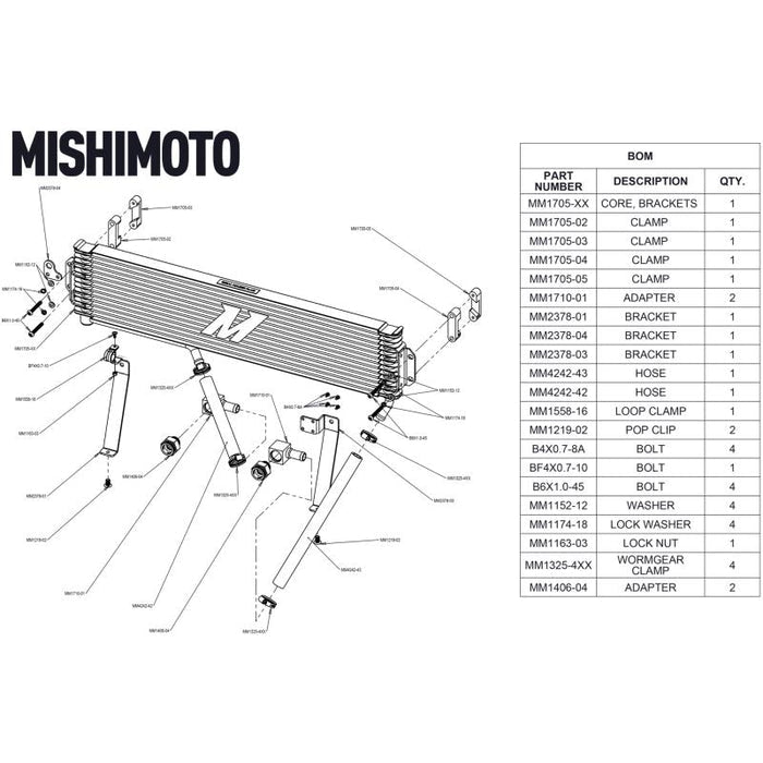 Mishimoto MMTC - DMAX - 15SL Transmission Cooler (2015 - 2016 Duramax) - Southern Diesel Supply