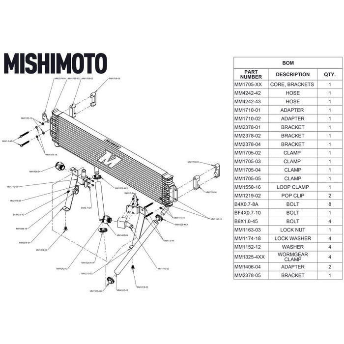 Mishimoto MMTC - DMAX - 17SL Transmission Cooler (2017 - 2019 Duramax) - Southern Diesel Supply