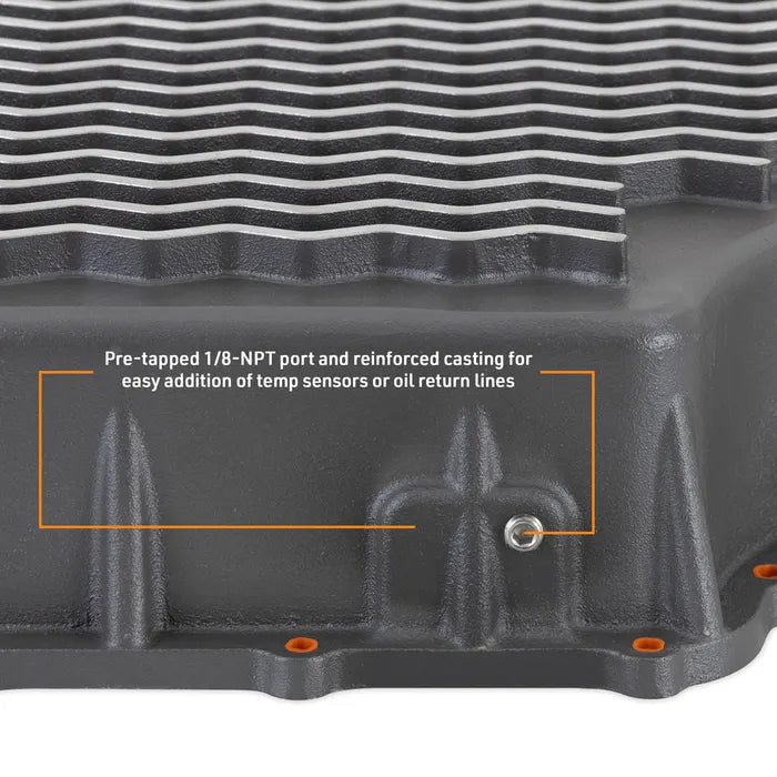 Mishimoto MMTP - F2D - 11 6R140 Cast Aluminum Transmission Pan (2011 - 2019 Power Stroke) - Southern Diesel Supply