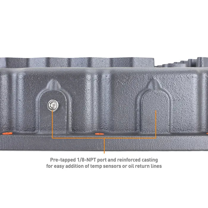 Mishimoto MMTP - RAM - 07 68RFE Cast Aluminum Transmission Pan (2007.5 - 2024 Cummins) - Southern Diesel Supply