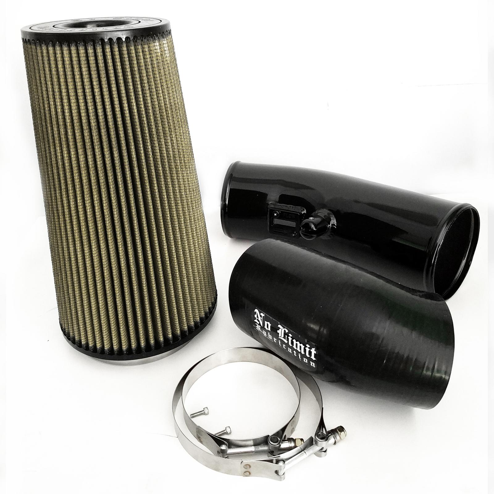 No Limit Fabrication 6.7 Cold Air Intake 11 - 16 Ford Super Duty Power Stroke Black PG7 Filter Stage 2 No Limit Fabrication - Southern Diesel Supply