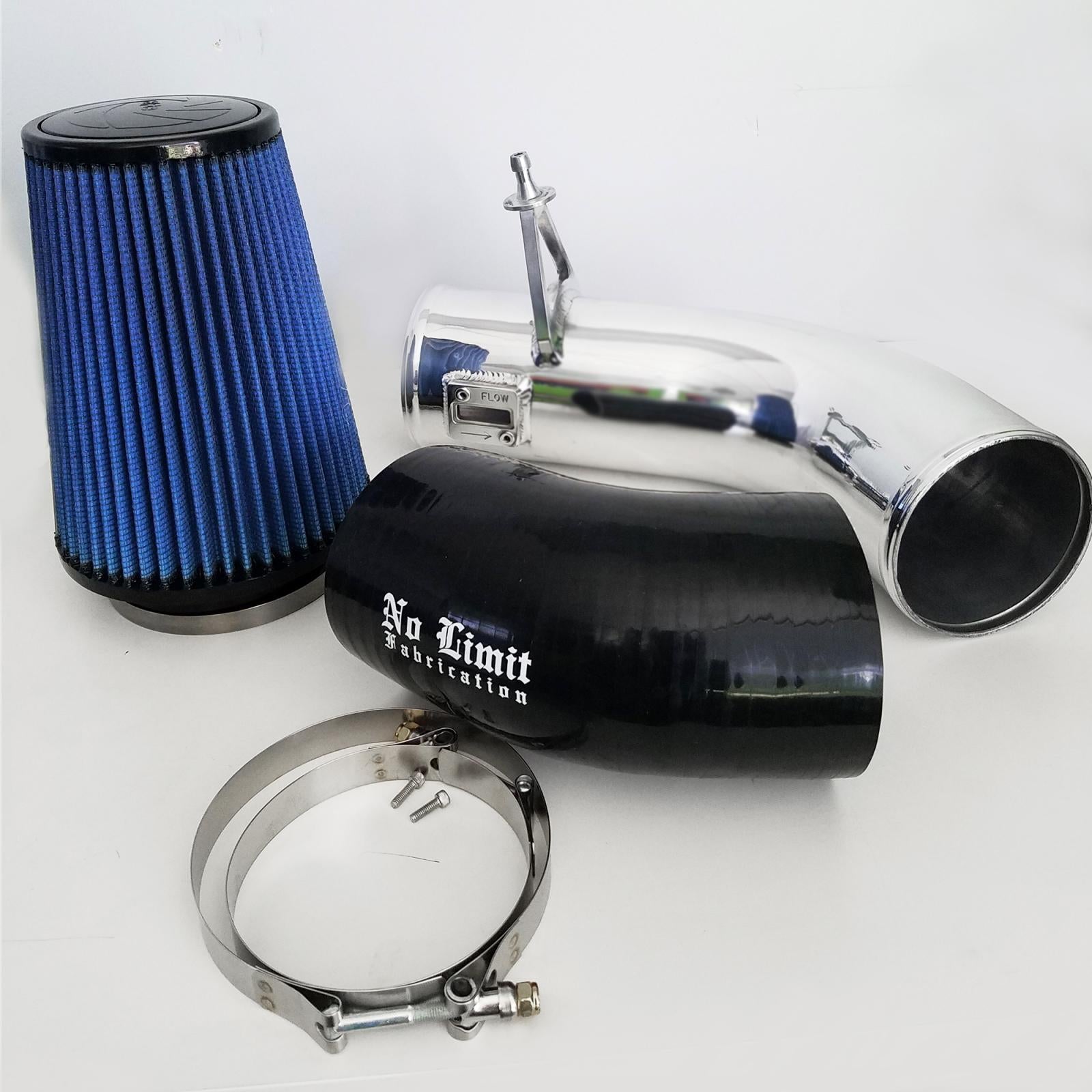 No Limit Fabrication 6.7 Cold Air Intake Polished Oiled Filter 2017 - Present No Limit Fabrication - Southern Diesel Supply