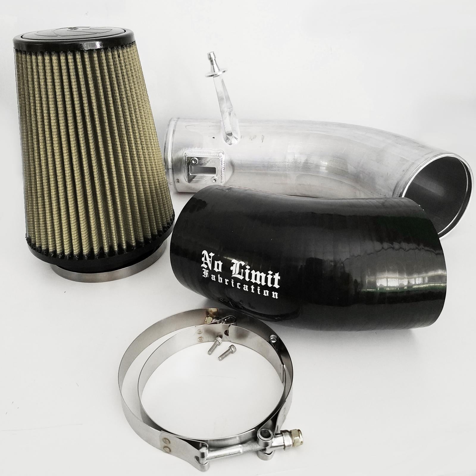 No Limit Fabrication 6.7 Cold Air Intake Raw PG7 Filter 2017 - Present No Limit Fabrication - Southern Diesel Supply