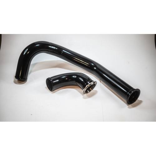 No Limit Fabrication Super Duty Intercooler Pipe 6.4 Hot Pipe Black For 08 - 10 Super Duty No Limit Fabrication - Southern Diesel Supply