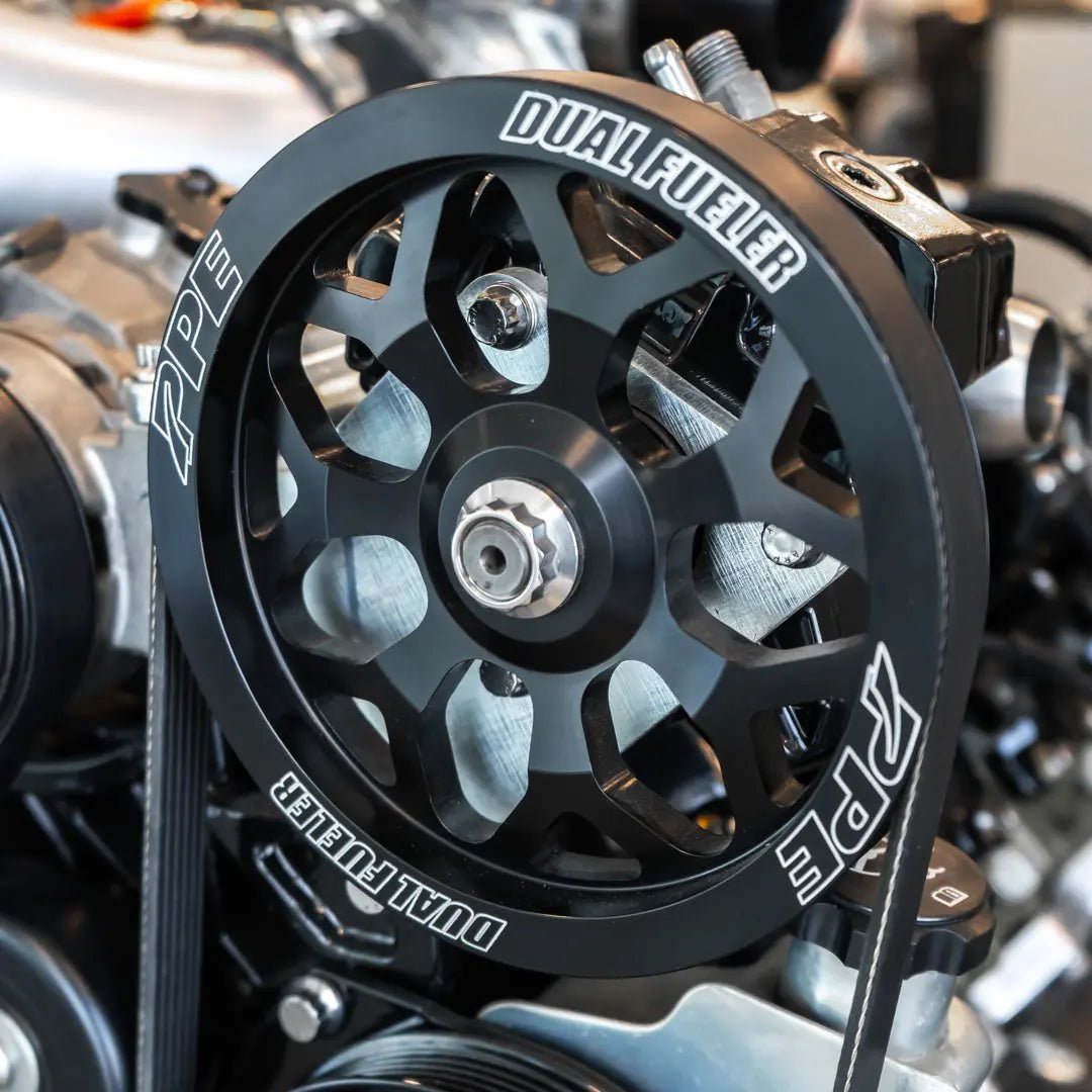 PPE 113061072 Billet Pulley Wheel 7Y - Spoke Style (2001 - 2010 Duramax) - Southern Diesel Supply