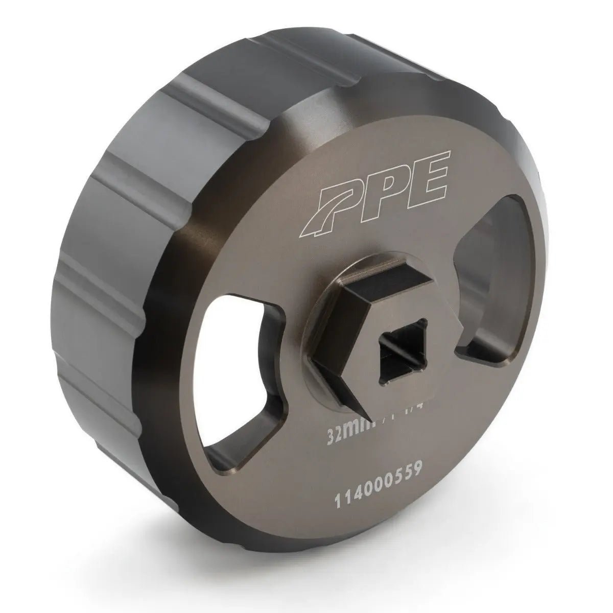 PPE 114000559 107mm Billet Aluminum Engine Oil Filter Socket (2001 - 2019 6.6L Duramax) - Southern Diesel Supply