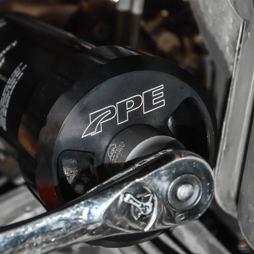 PPE 114000559 107mm Billet Aluminum Engine Oil Filter Socket (2001 - 2019 6.6L Duramax) - Southern Diesel Supply