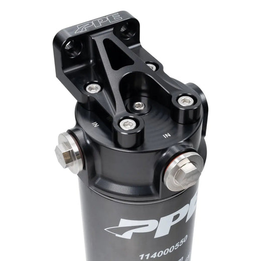 PPE 114002100 Aluminum Billet Remote Oil Filter Mount Kit (2001-2019 Duramax)