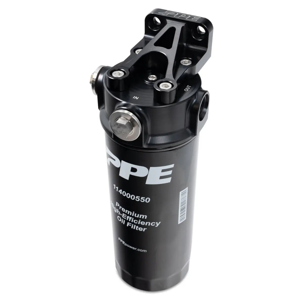 PPE 114002100 Aluminum Billet Remote Oil Filter Mount Kit (2001 - 2019 Duramax) - Southern Diesel Supply