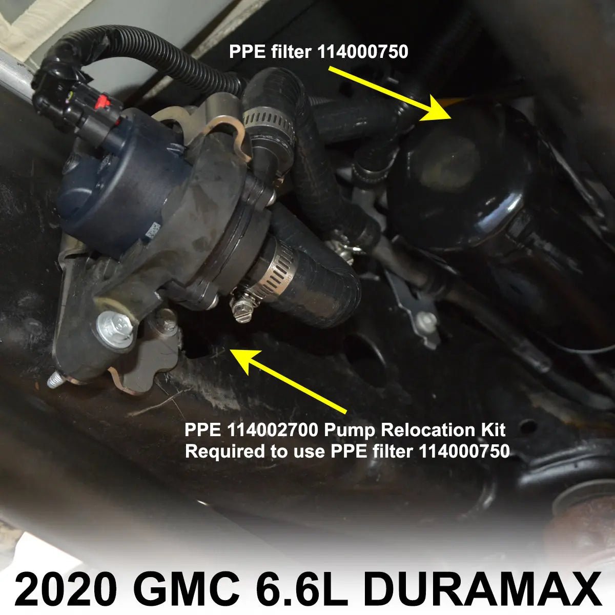 PPE 114002700 Fuel Coolant Pump Relocation Kit (2020 - 2026 Duramax) - Southern Diesel Supply
