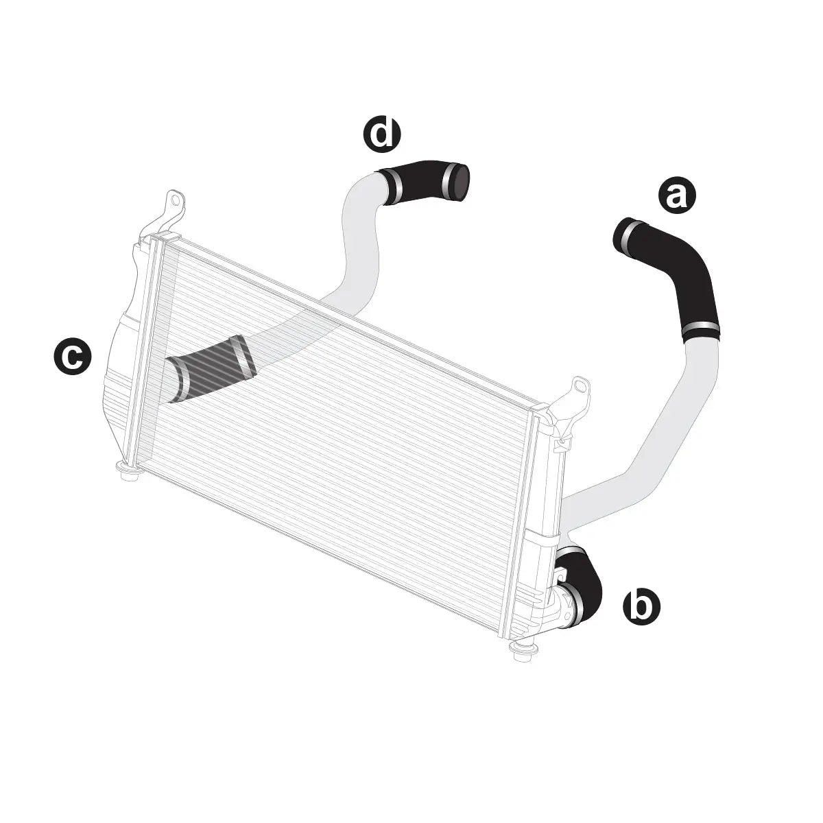 PPE 115910101 Silicone Hose & Clamp Kit (2001 Duramax) - Southern Diesel Supply